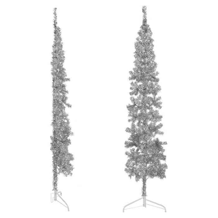 VidaXL Demi Artificial Christmas Tree Slim with Stand Christmas Tree Holiday Decoration Christmas Ornament Decoration of 344598