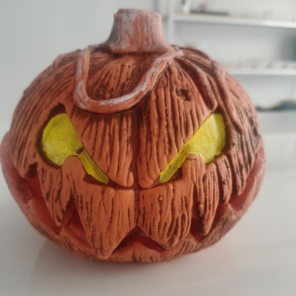 Jack-O-Lantern Decor Unique LED Devil Pumpkin Lantern Halloween Evil Pumpkin Lamp Halloween Party Decoration