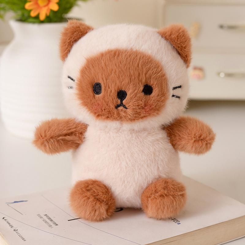 Cute Sitting Animals Penguin Cat Bear Elephant Rabbit Sheep Soft Plush Dolls Stuffed Mini Baby Toys Gifts For Children Surprise