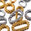 10pcs 20pcs Stainless Steel Oval Charms Geometric Connectors Jewelry Making Necklace Bracelets Twist Open Connection Jump Rings