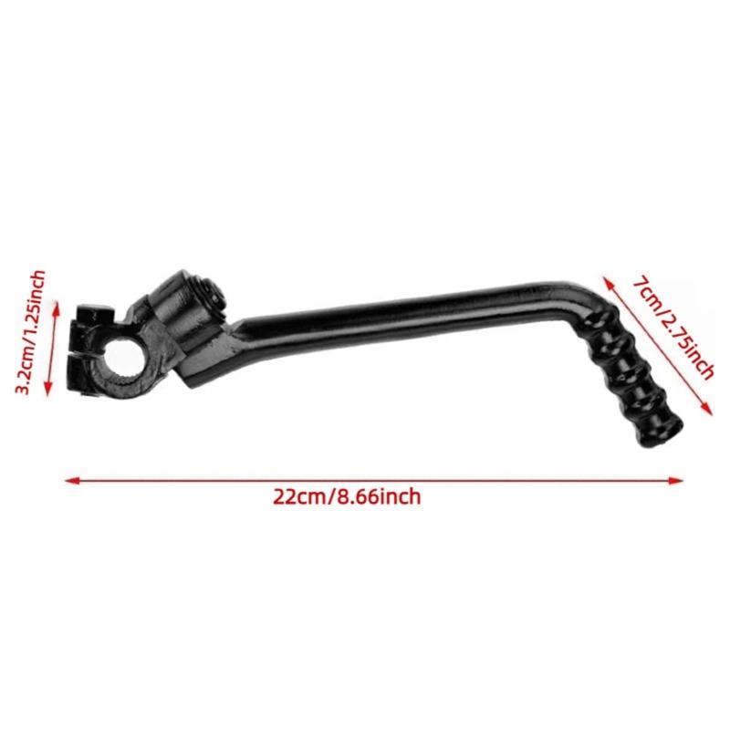 Precisions Fit 16MM Motorcycle Bike Kick Start Shafts Starter Lever Antislip Surfaces Design Ensures Stable Foot Grip