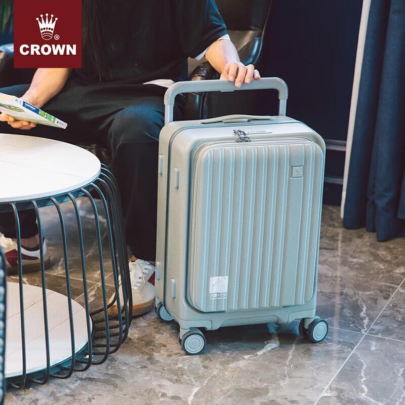 CROWN 20-Inch Aluminum Frame Carry-On Luggage