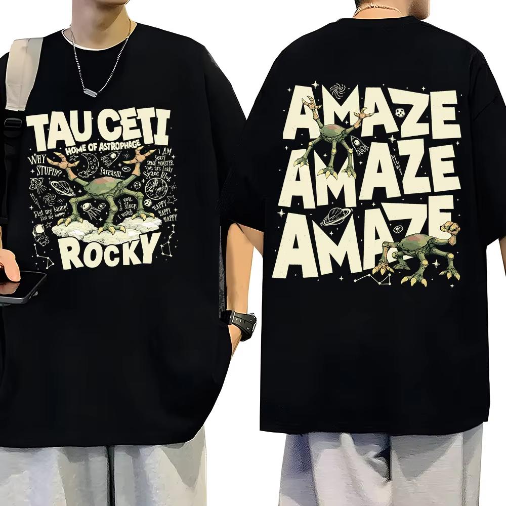 

2026 Summer Project Hail Mary 100Cotton New T Shirts Cartoon Tees Sci Fi Lovers unisex Shortsleeved popular trend shirt Top S