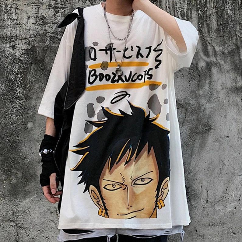 One Piece Trafalgar Law Cosplay Anime Manga T-Shirt Tee Costumes Polyester S