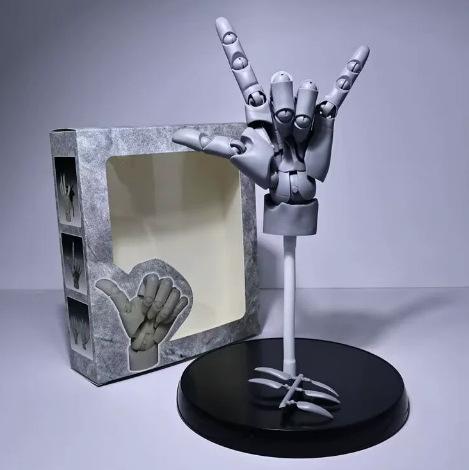 1:1 Scale Big Figure Pill Highly Articulated Hand Figurine - Bionic Finger Joints Mannequin Hand Artistic Sculpture Figure Kit