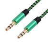 Multi-color Nylon Aux Cable Audio 3.5mm Plug Aux Audio Cable Line Cord For Speakers Cards CD MP3 Players Audio Cables 1 Meter
