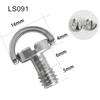 Silver Screw Adapter Fixed Adapter For DSLR 1/4 Inch Screw Camera Screw D-Ring Screw Tripod Screw