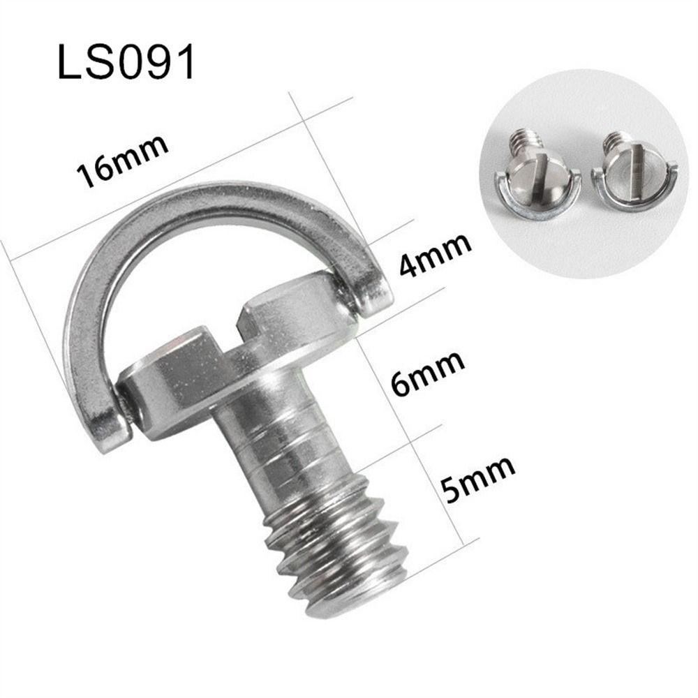 Silver Screw Adapter Fixed Adapter For DSLR 1/4 Inch Screw Camera Screw D-Ring Screw Tripod Screw