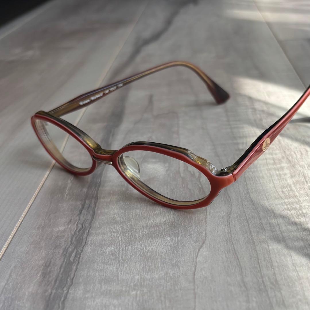 Used Vivienne Westwood Old Vivienne glasses frame red