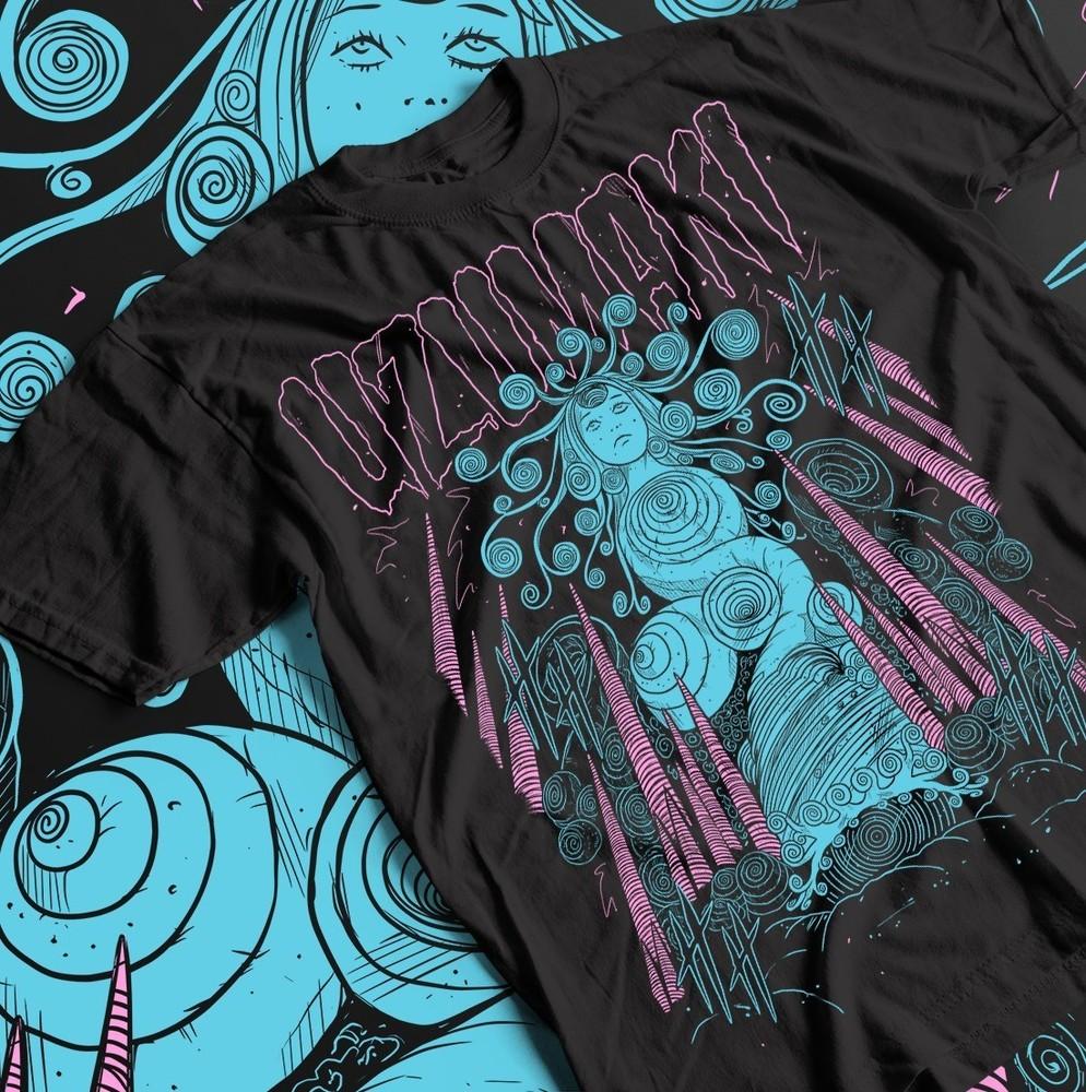 Junji Ito Uzumaki T-Shirt, Horror Anime Japan Guro Souichi Tsuji Gift Shirt,