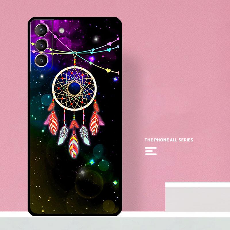 Retro Feather Dreamcatcher Phone Case For Samsung Galaxy S26 S25 S24 S20 S21 S22 S23 Ultra S10 Plus S25 FE Cover Coque