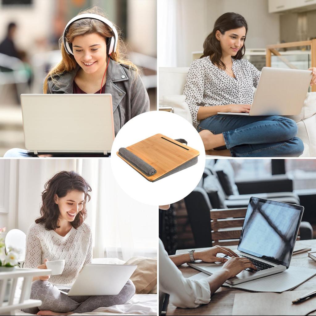 Lap Desk Ergonomic Office Accessories With Wrist Rest Laptop Desk For Bed For Sofa Couch Car Work Table Office Bedroom Home