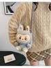 Bubble Rabbit Plush Cartoon Backpack - Cute Crossbody Gift for Girls