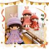 New Cute Kawaii Girl Plush Toy Exquisite Plush Home Decoration Filling Pp Cotton Doll Girl Birthday or Christmas Gift