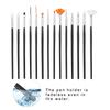 15pcs DIY Nail Art Manicure Pen Tool Kit Dotting Line Drawing Painting Brush Set