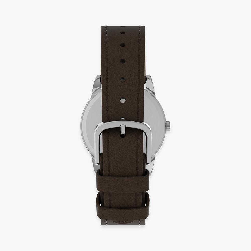 [Timex] Easy Reader Day-Date Brown Leather Strap Wristwatch 35mm T20041