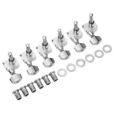 6 Sets Gitarren-Stimmwirbel, geschlossener Saiten-Tuner, Schlüssel, Maschinenkopf-Set für Fender E-Gitarre
