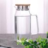 1600ml Heat-Resistant Glass Water Pitcher with Stainless Steel Lid