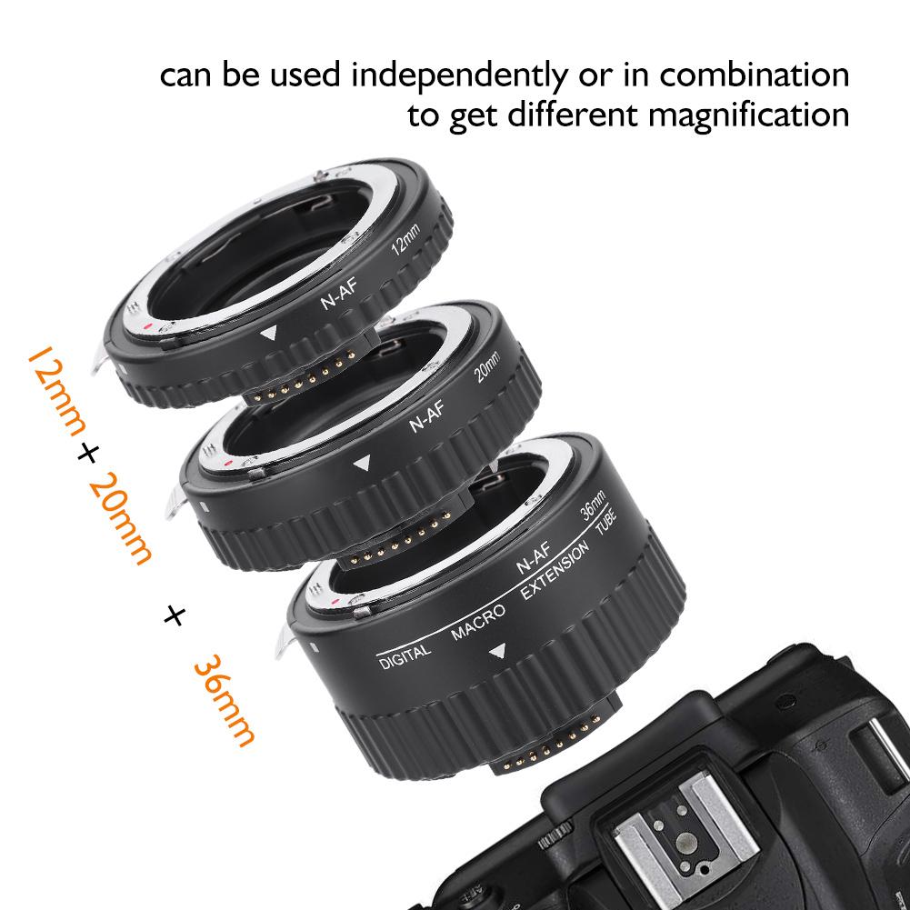 Makro prodlužovací tubus s automatickým ostřením 12mm+20mm+36mm pro       (A)