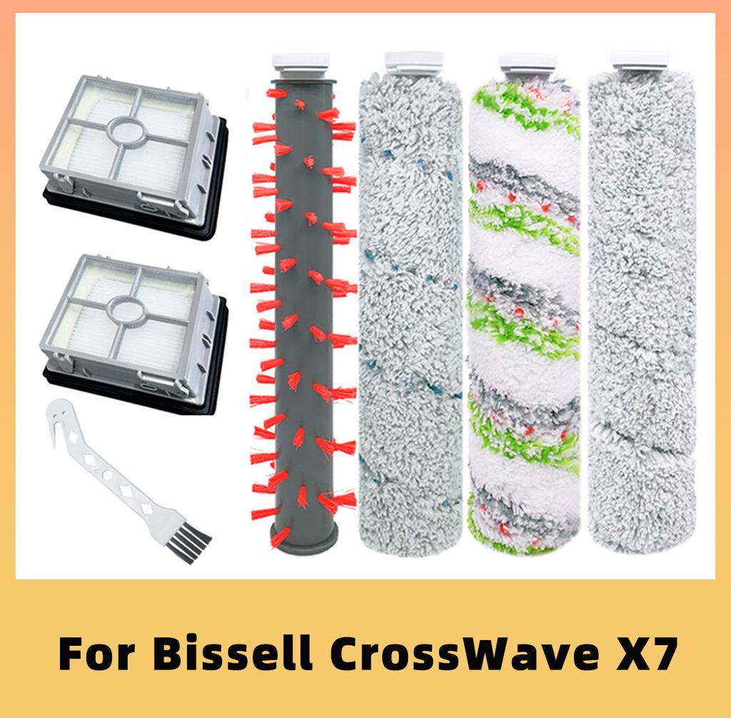 For Bissell Crosswave X7 3011 3055 3276A 3277 Vacuums Spare Parts Accessories Main Roller Brush Hepa Filter