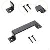 Barn Door Handle Pull Easily Install for Wooden Fences Shed Carbon Steel Black Rustic with