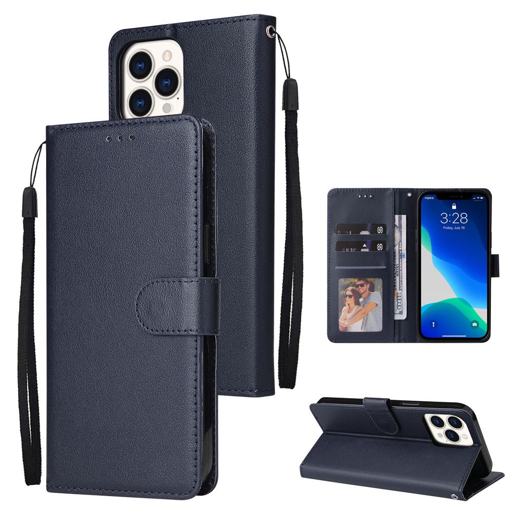 Leather Flip Case for iPhone 14Pro/16ProMax with Card Slots