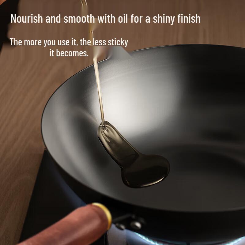 SUPOR 30cm Non-Coated Cast Iron Wok