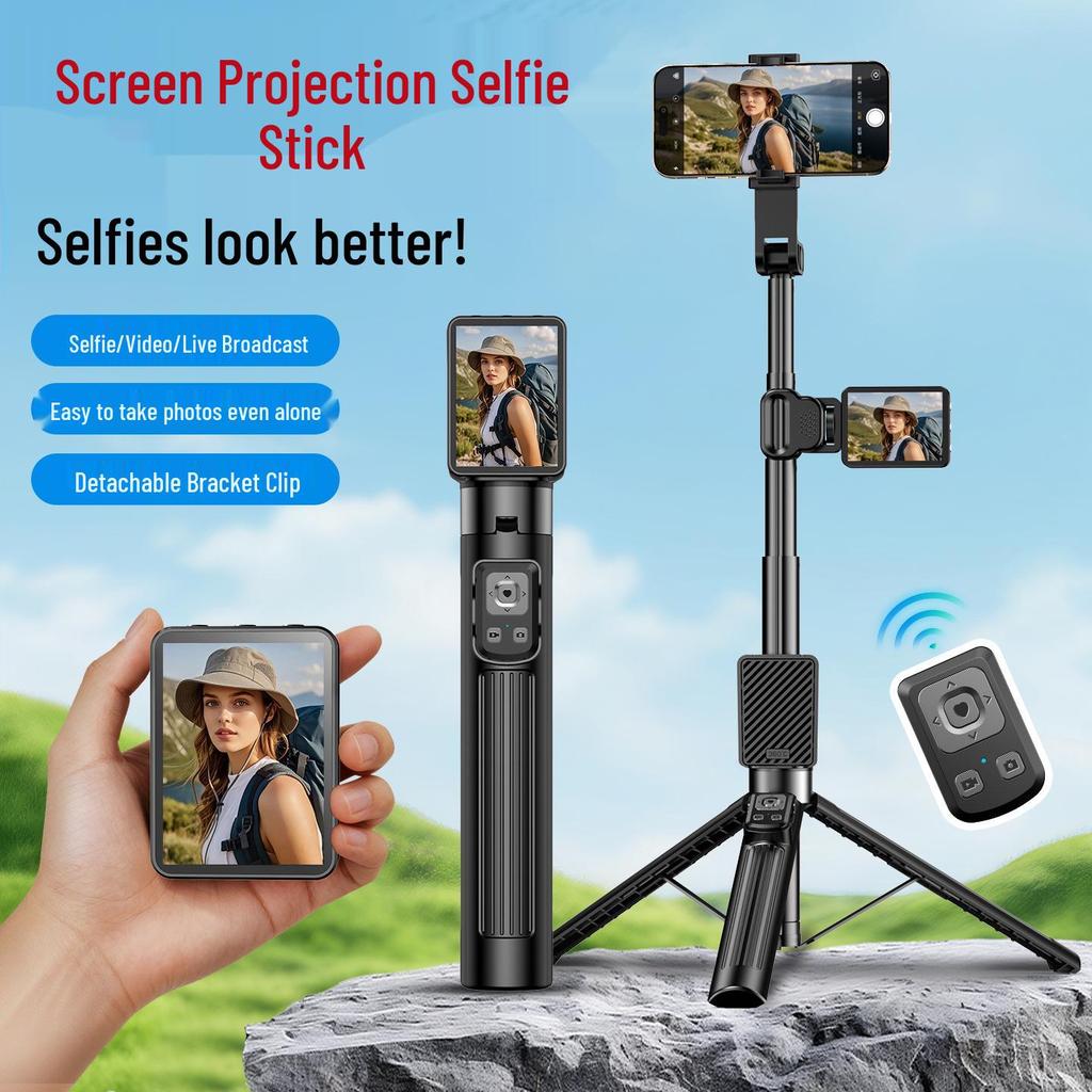 2026 Smart Selfie Stick & Tripod: Screen Mirroring, Live Streaming, Anti-Shake Features