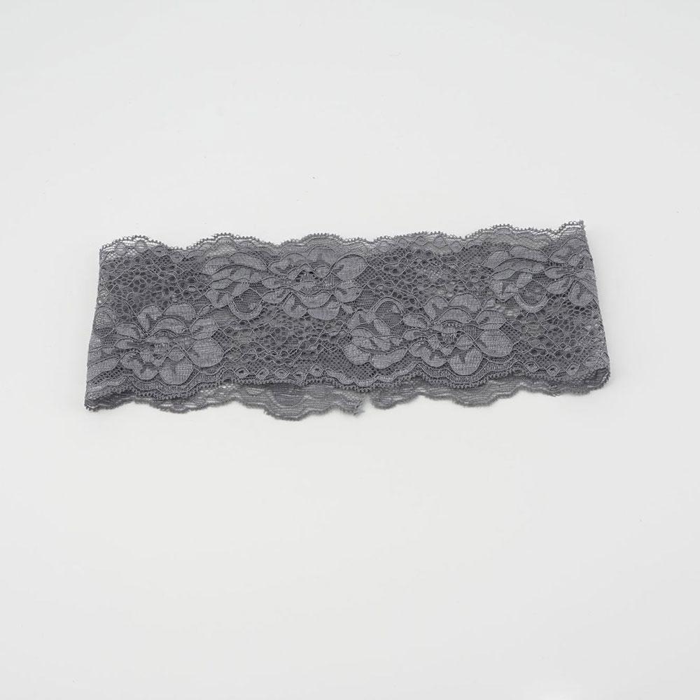 Korean Lace Floral Headbands Sweet Wide Lace Trim Hairband Solid Color Wide Hollow-Out Lightweight Headwrap Elastic Hair Bands