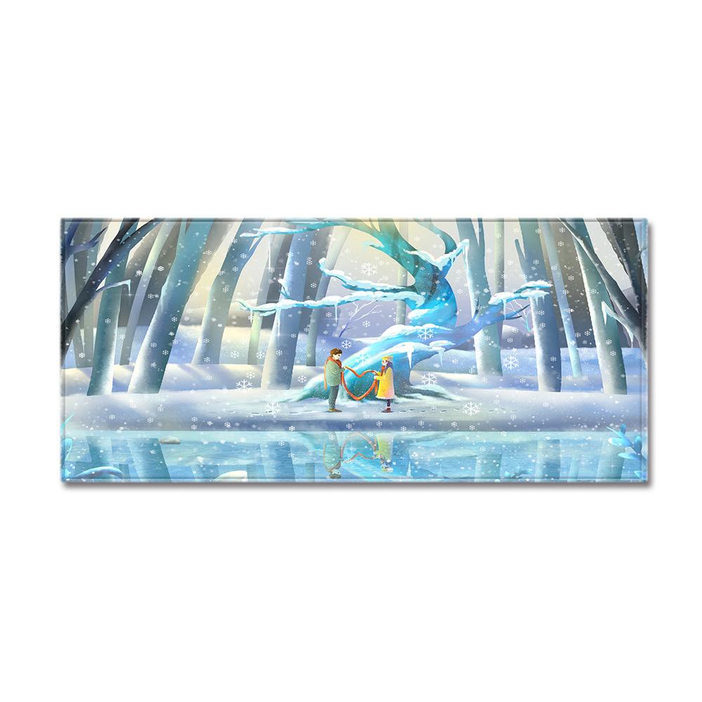 Christmas Kitchen Sand Carpet Doormat Long Floor Mat