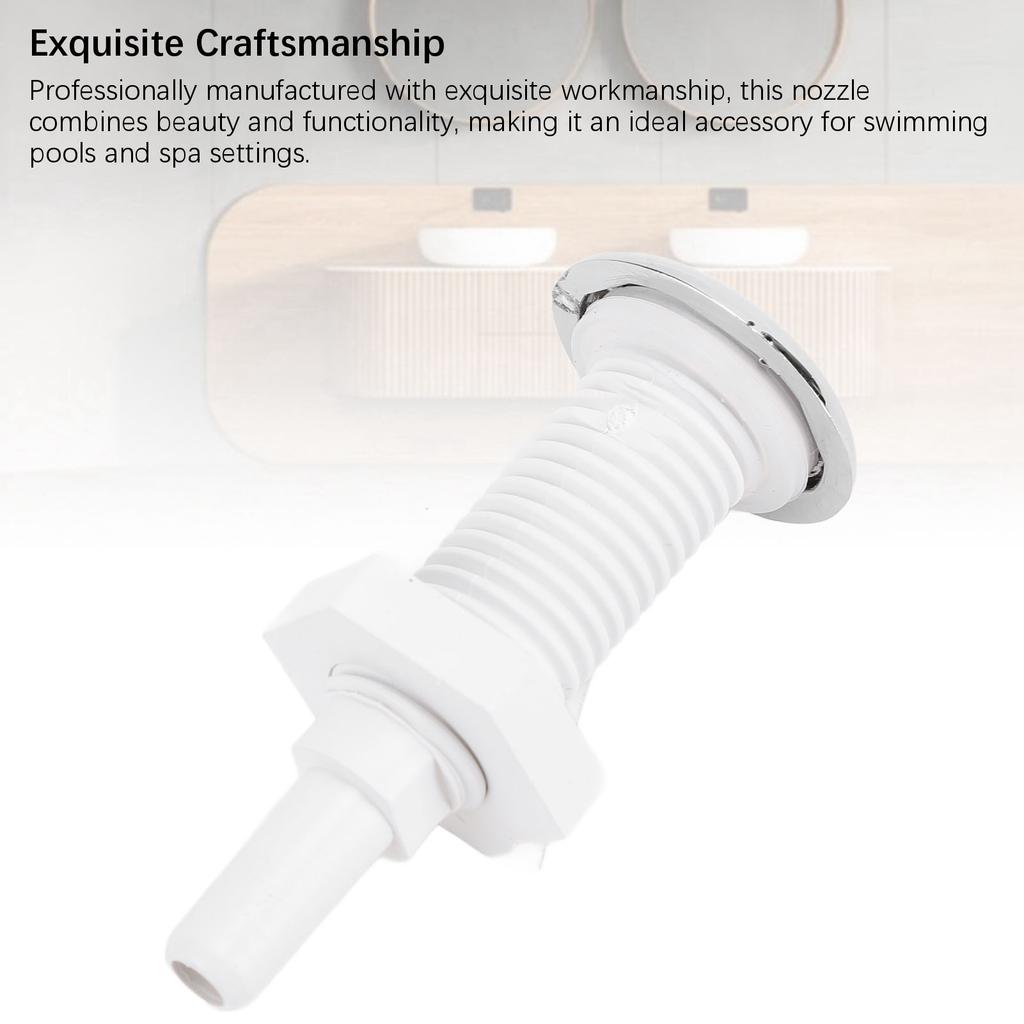 D2 3PCS Bathtub Air Nozzle PVC 30mm Straight Spa Air Bubble Jet Nozzle Replacement for Hot Tubs Swimming Pool Nozzle Accessories