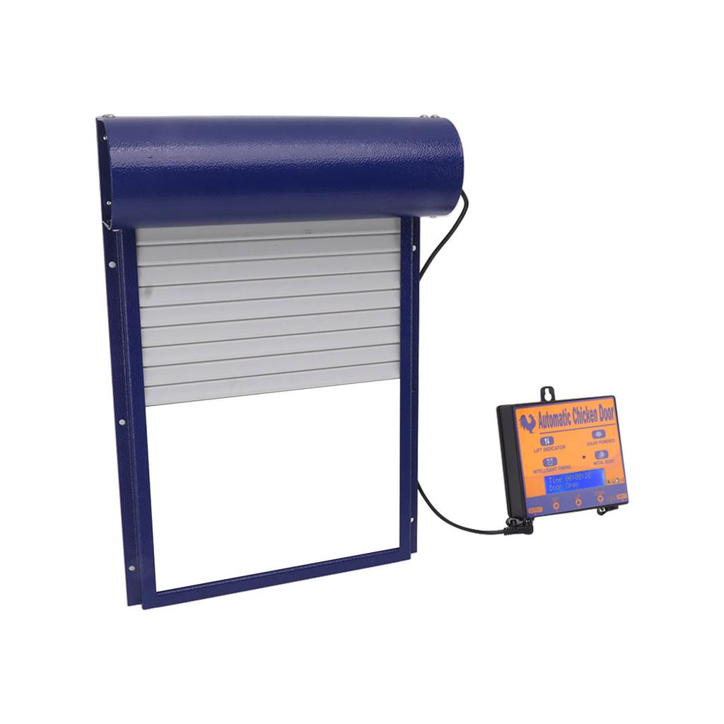 Solarbetriebene Automatische Hühnerstalltür Auto Hühnertüröffner mit Lichtsensor Timer Fernbedienung