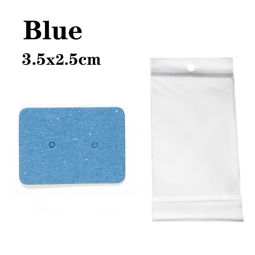 50 Jeux de Cartes pour Boucles d'Oreilles et 50 Pièces de Sacs Cartes d'Exposition pour Colliers Boucles d'Oreilles Sacs Auto-adhésifs Carte en Papier Kraft pour Emballage de Bijoux DIY