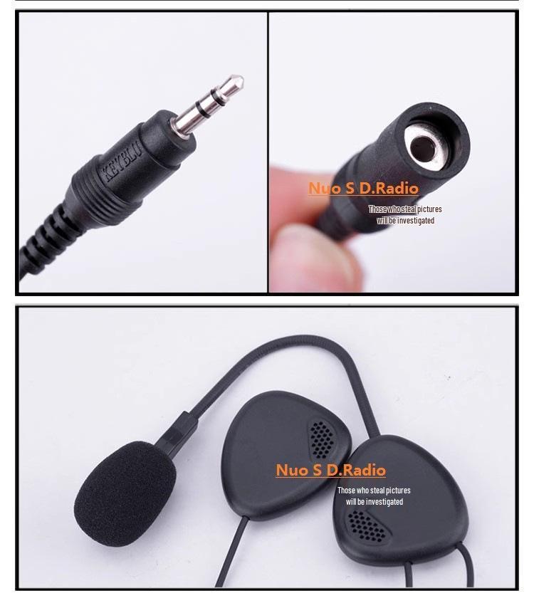 Waterproof Motorcycle Helmet Intercom and Earphones with PTT