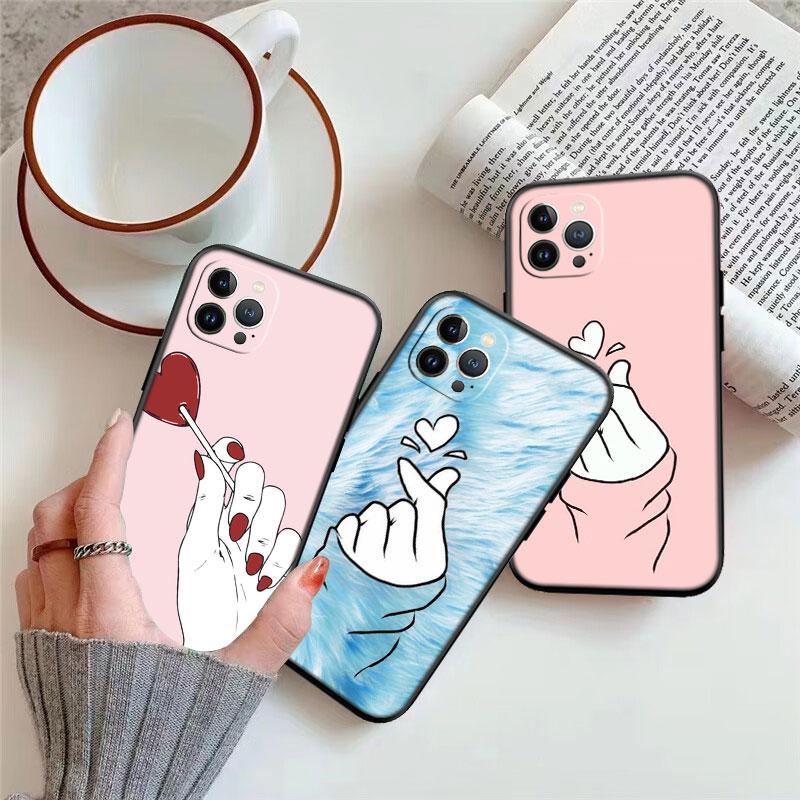 IK54 pink Hand Rose Smoke New High-End Shell Phone Case for Redmi Note 8 9 Pro Max 9S 9T 9C NFC 8T 8A 10A A4
