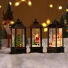 Santa-Claus/Xmas Tree/Snowman/Angel Glittering Lantern Christmas Gift for Kids