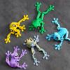 3D-gedruckter Frosch mit biegsamen Beinen, entzückende magnetische Kühlschrankdekoration, verspieltes Büro-Schreibtischornament, bestes Geschenk für jeden Anlass