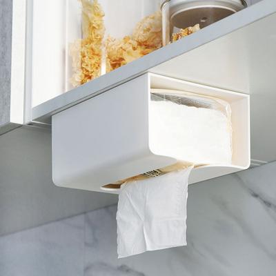 Cutie de șervețele din plastic montată pe perete pentru baie Suport pentru șervețele umede pentru bucătărie Cutie de hârtie pentru șervețele Cutie de depozitare pentru măști fără perforații