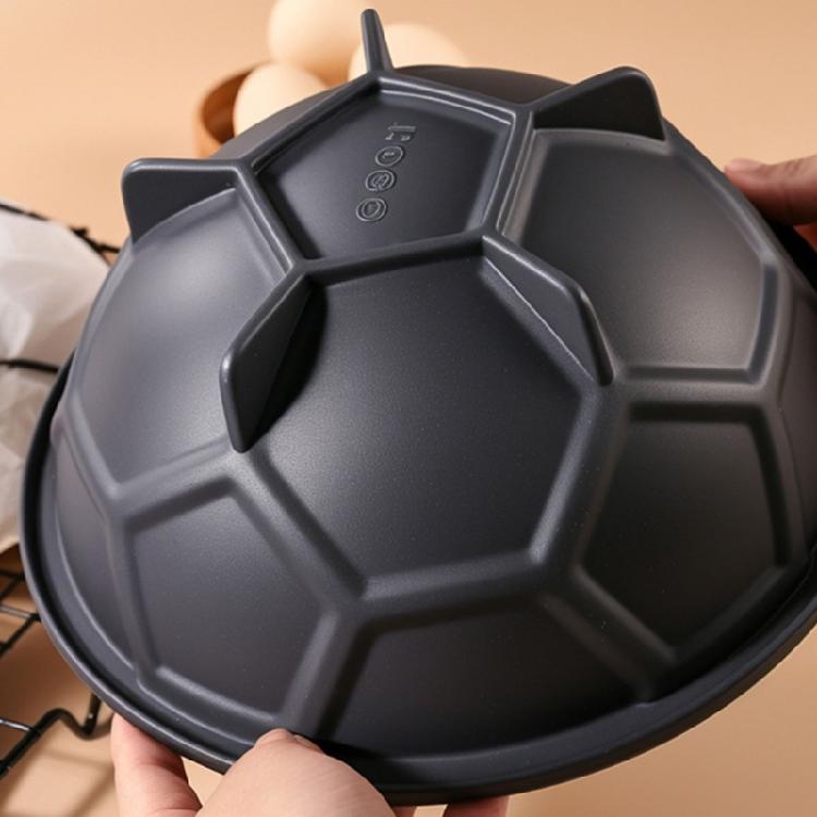 Sports Theme Cake Molds Silicone Soccer Ball Pan, Half Sphere Design Dome Baking Supplies for Birthday Celebration, and Sweet Dessert