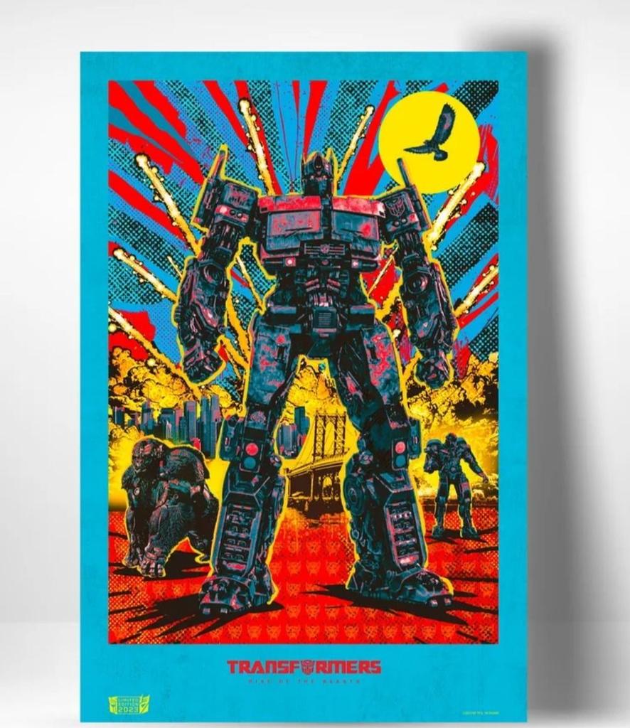 Transformers Rise of the Beasts Metal Poster, Movie Wall Art 20x30cm