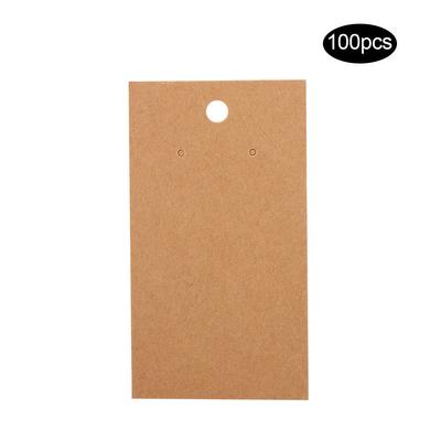 100pcs 5 X 9cm DIY Handcrafts Jewelry Earring Ear Studs Hanging Display Hang Cards