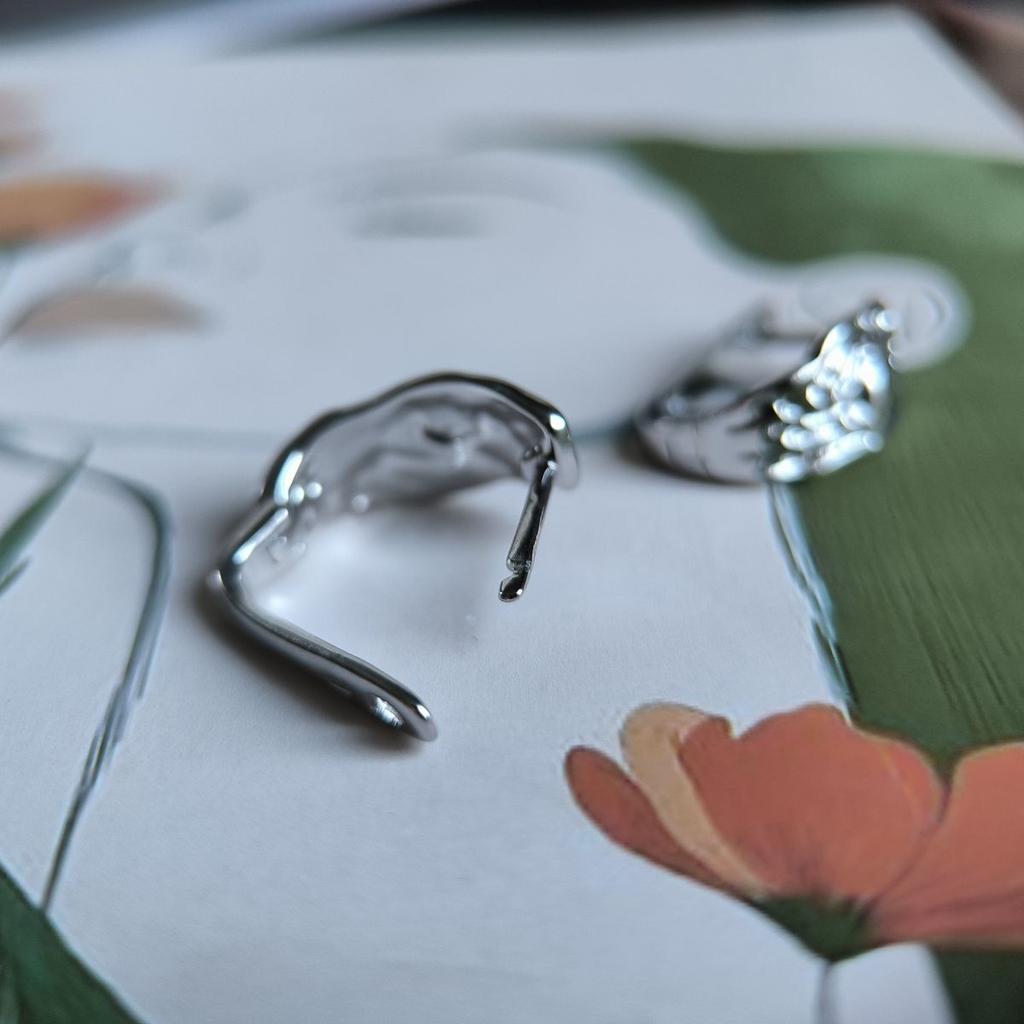 Silver Earrings Without Stones (2187530)