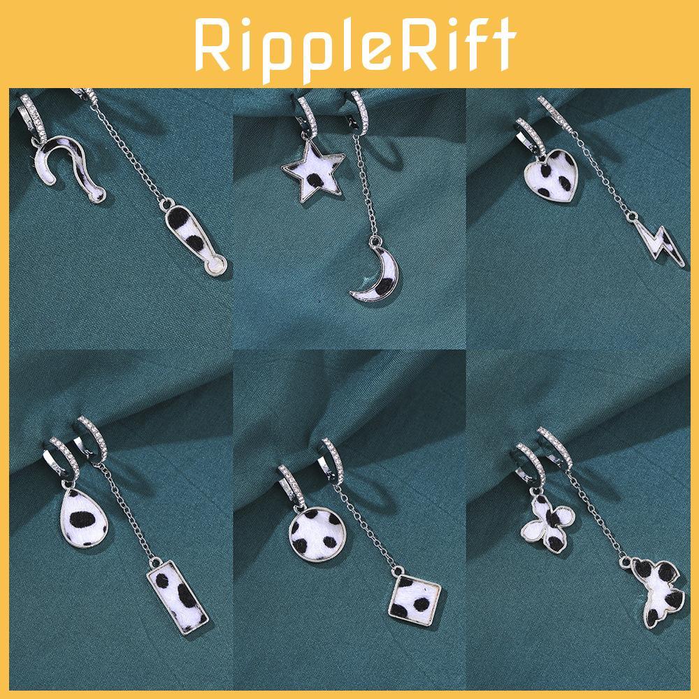 Alloy Elegant Geometric Earrings Milk Pattern Silverplated Fashion Street