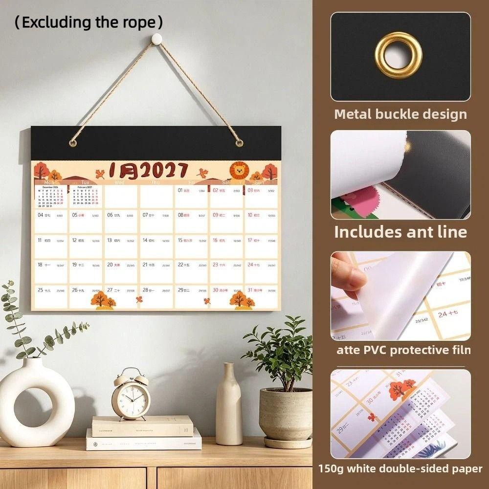 2027 Wall Calendar 12 Months Calendar Planner Time Tool Agenda Planner Stationery
