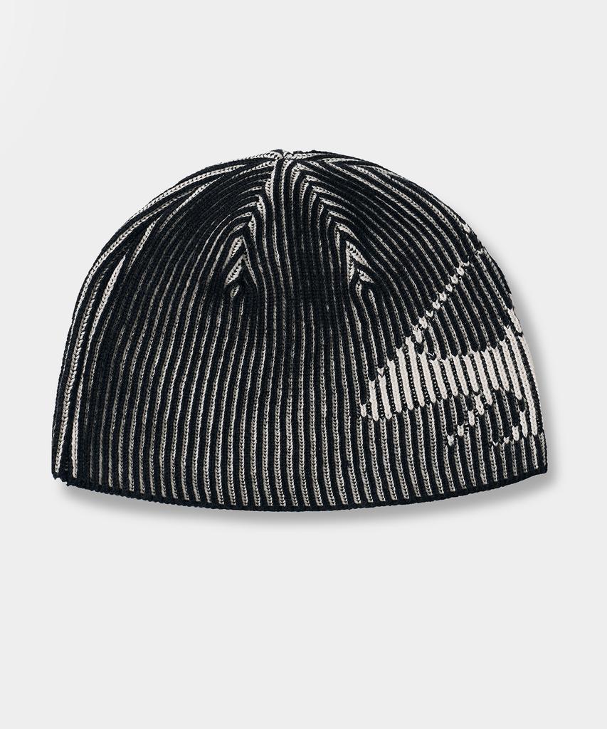 Dimiteulibeullaeg Vlad Symbol Logo Two-Tone Knit Beanie_Black