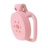 New Pink Male Chastity Cage Lock Cock Device Kit With 4 Arc Penis Rings Sex Toys For Men Gay Scrotum Adult Games Sex Shop 18+
