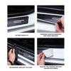 Car Logo Carbon Fiber Leather Door Sill Anti-Scratch Decorative Sticker Accessories For Lada Xray Granta Largus Kalina Largus