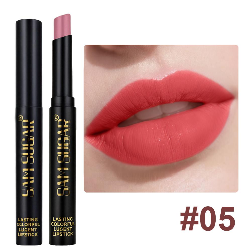 Διαμαντένιο μαργαριταρένιο κραγιόν αδιάβροχο μακράς διαρκείας αντικολλητικό Κύπελλο ματ βελούδινο λαμπερό κραγιόν Κόκκινο σέξι χειλιών καλλυντικά μακιγιάζ