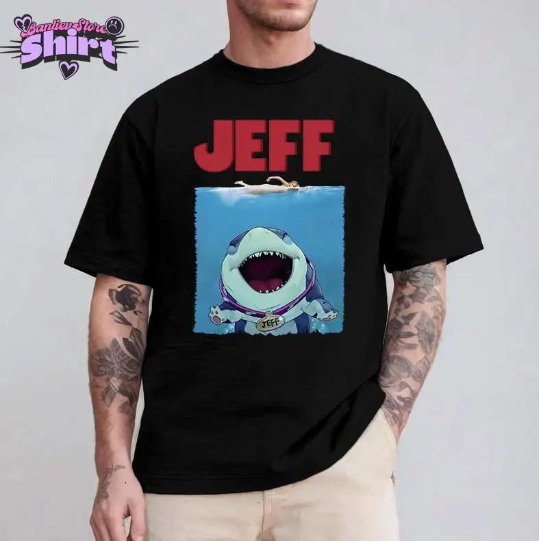 Jeff Cute Shark Funny Unisex Shirt, Retro 90s Jeffrey Land Shark Hero Shirt, Jeff The Land Shark Homage Shirt S разноцветный