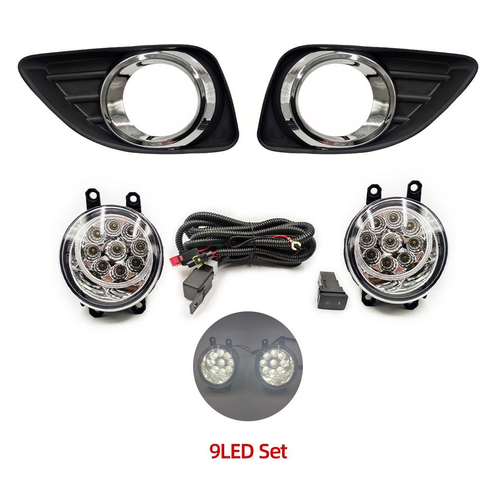 Car Flashing 1 Pair Car Front Fog Light Grille Foglamps Cover Trim Facelift Accessories For Toyota Camry ACV40 XV40 2010 2011